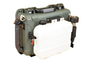 Green Case 2D Portable Diesel Heater Back by Planar Diesel Heaters