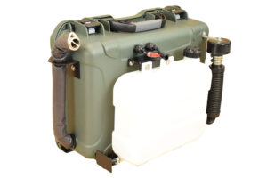 Green Case 4D Portable Diesel Heater Back by Planar Diesel Heaters