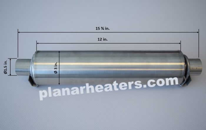 PDH38-006 exhaust size measurements | Planar Marine & Truck Air Heaters