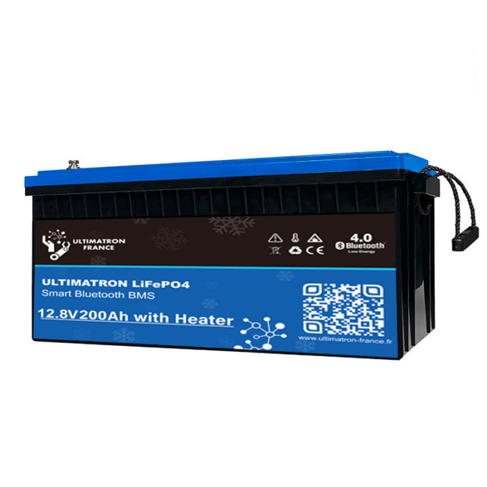 Ultimatron Lithium Battery LiFePO4 12.8V 200Ah Heater | Planar