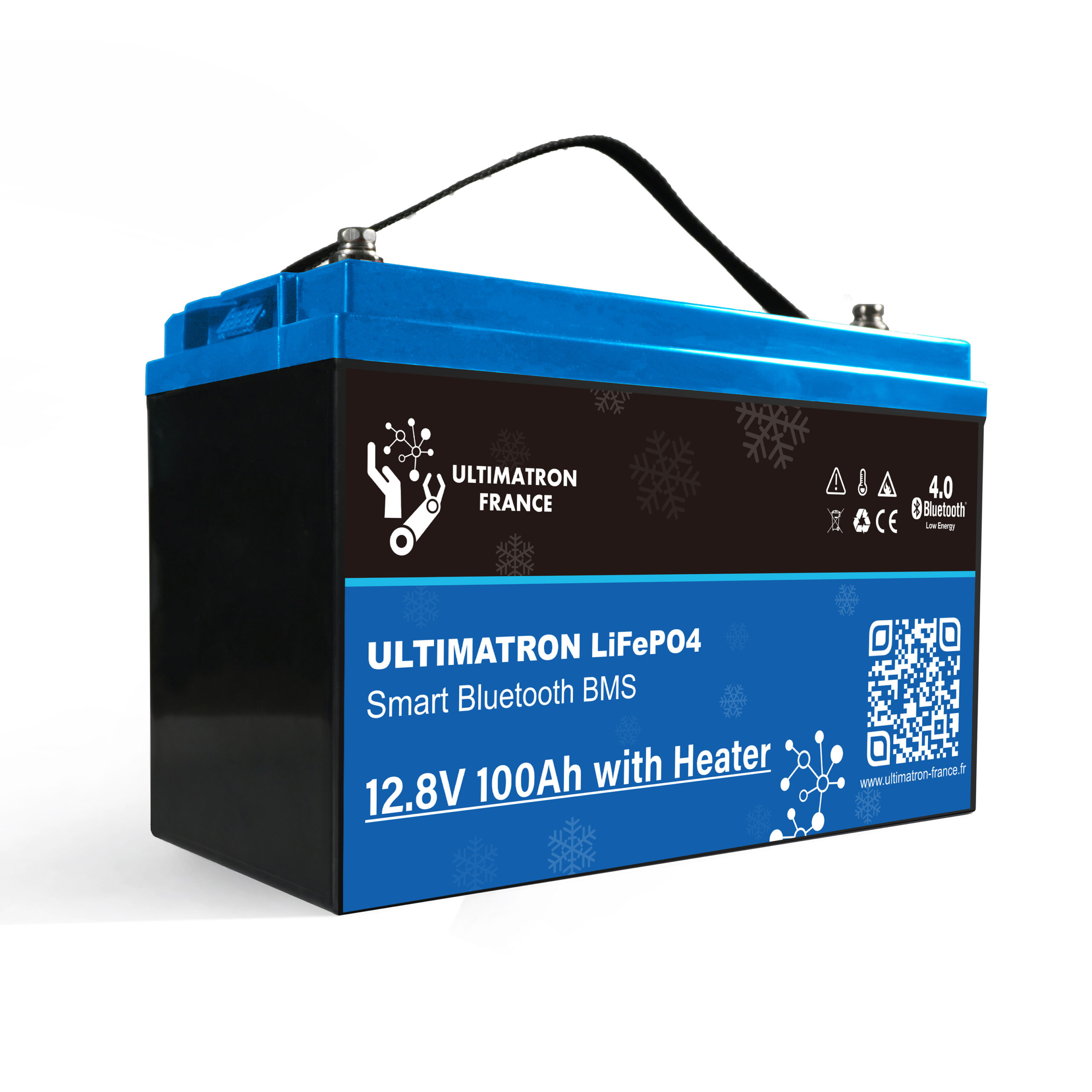 Ultimatron Lithium Battery LifePO4 100Ah With Heater Side | Planar Distribution Ltd.