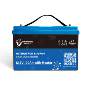 Ultimatron Lithium Battery LifePO4 100Ah With Heater Front | Planar Distribution Ltd.