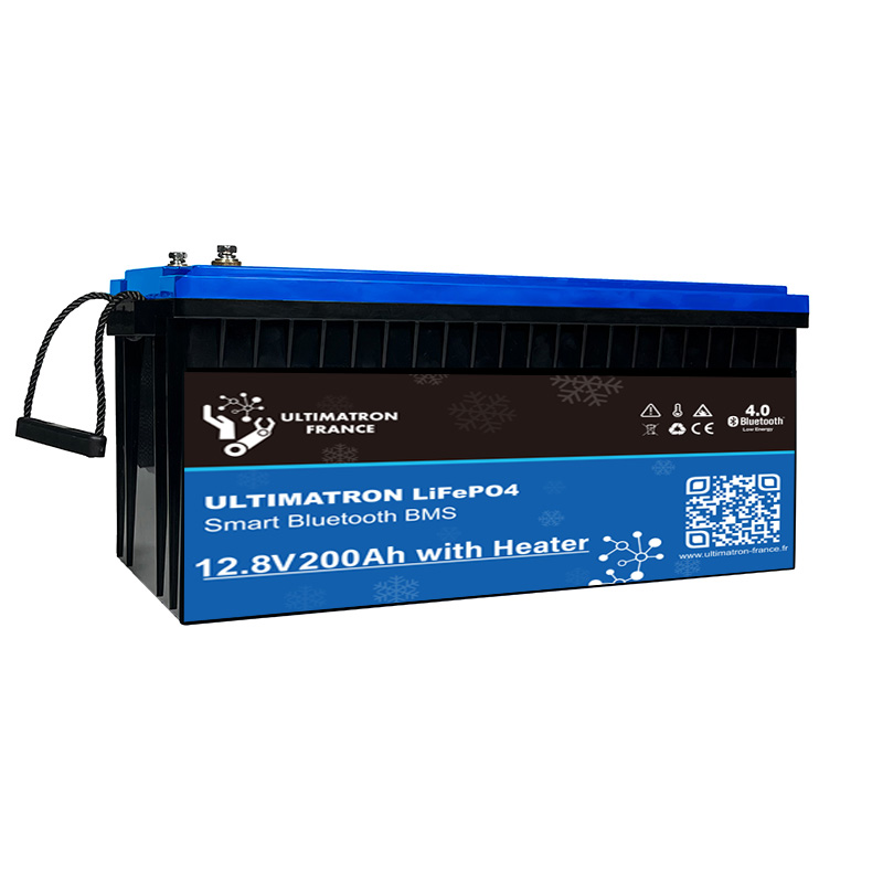 Ultimatron Lithium Battery LiFePO4 12.8V 200Ah With Heater Front | Planar