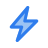 Thunder Bolt Icon Blue | Planar Distribution Ltd.
