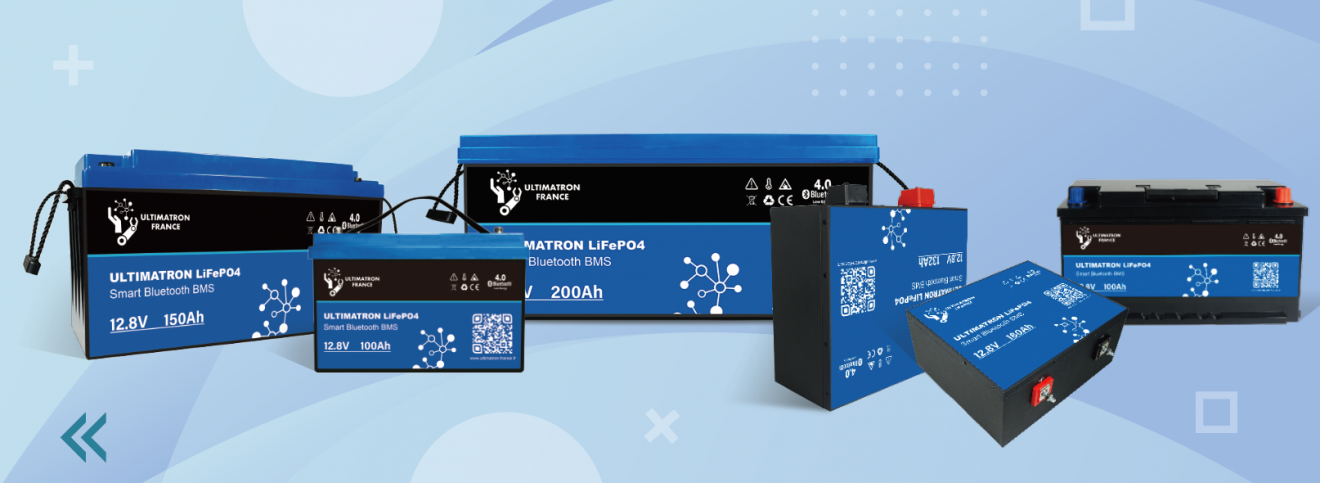 Batterie lithium ULTIMATRON LiFePO4 Smart BMS 12V / 100Ah