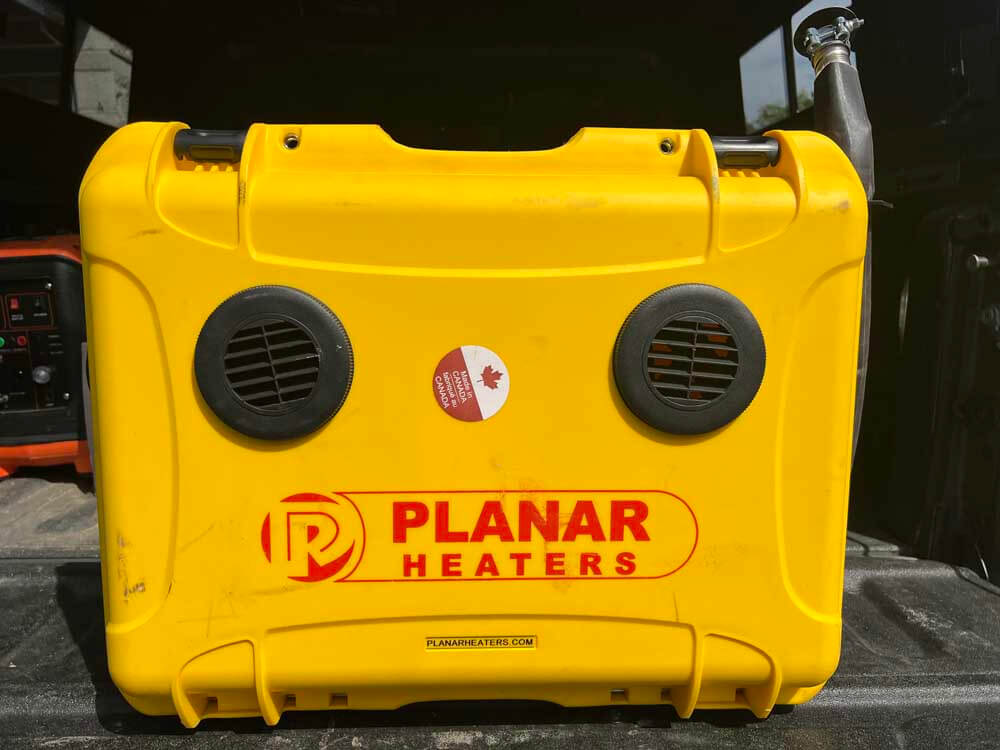 Portable Diesel Heater in The Truck | Planar Diesel Air Heater