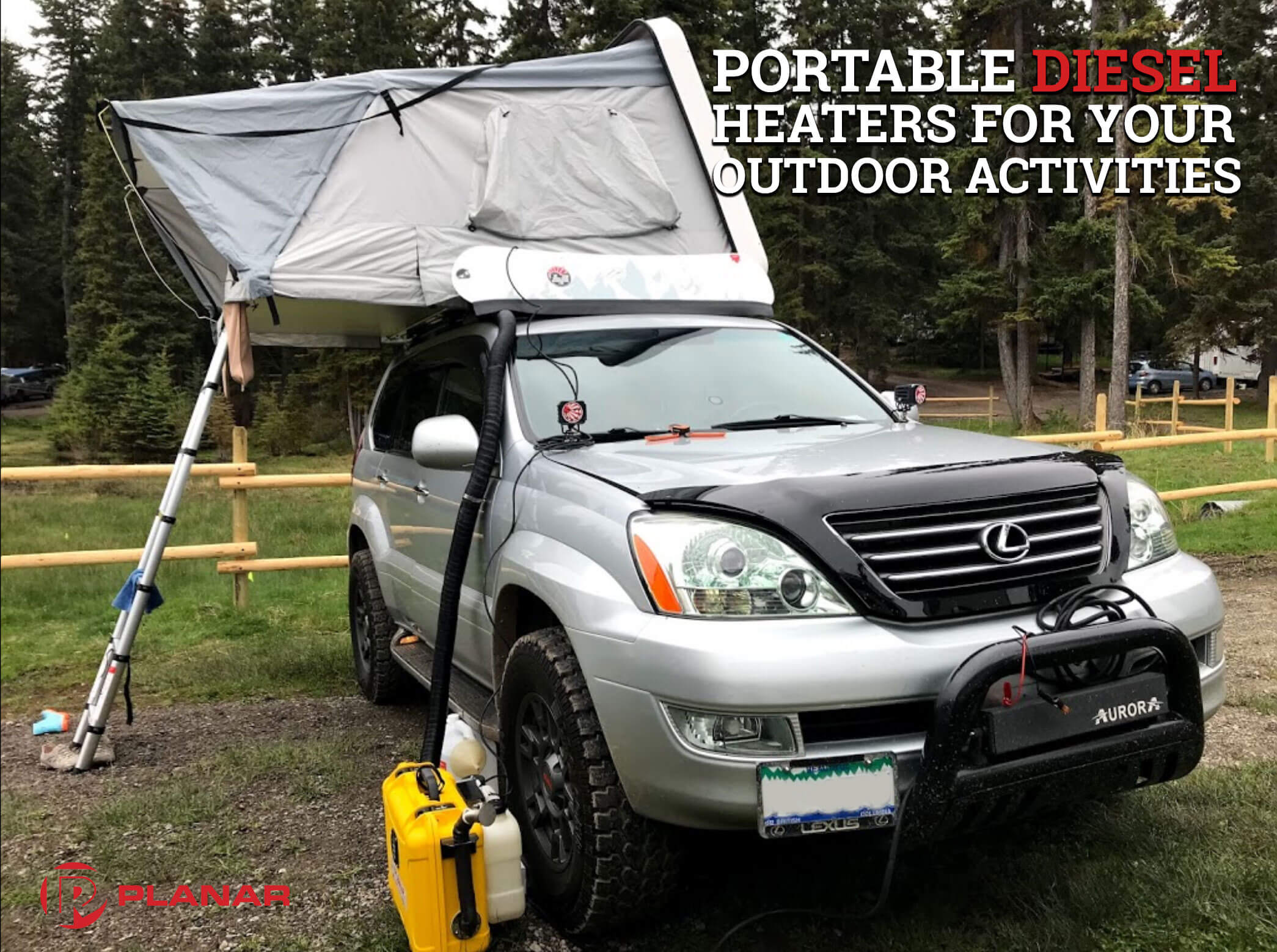 Portable Diesel Heaters Installed For Outdoor Activity | Diesel Heaters For Camping | Planar Diesel Heaters