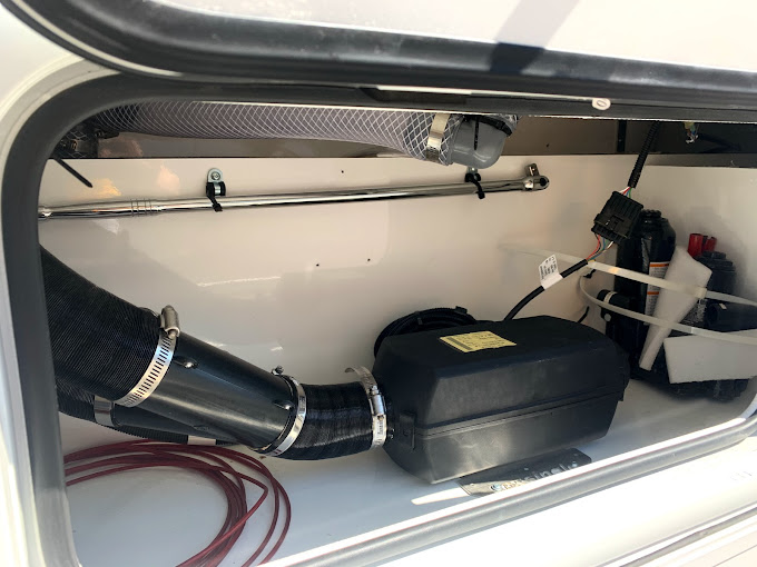 Autoterm Diesel Heater Installed on the Boat | Planar Diesel Heaters