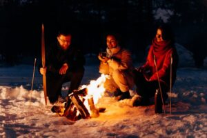 Camping Fire in Winter | Planar Distribution Ltd.